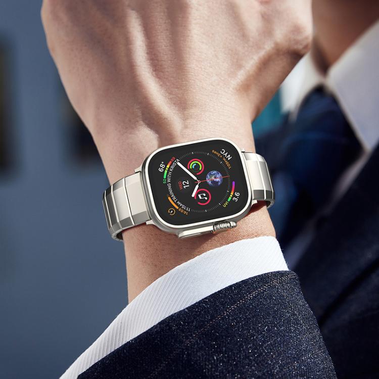 單珠純鈦扣錶帶，適用於Apple Watch 46mm / 49mm / 45mm / 44mm，適用於Apple Watch 42mm / 41mm / 40mm / 38mm