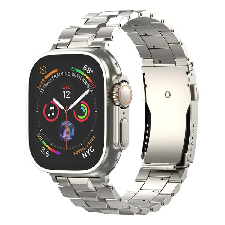 T 型龜扣可拆卸鈦合金錶帶，適用於 Apple Watch 46mm / 49mm / 45mm / 44mm，適用於 Apple Watch 42mm / 41mm / 40mm / 38mm
