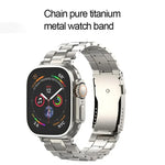 T 型龜扣可拆卸鈦合金錶帶，適用於 Apple Watch 46mm / 49mm / 45mm / 44mm，適用於 Apple Watch 42mm / 41mm / 40mm / 38mm