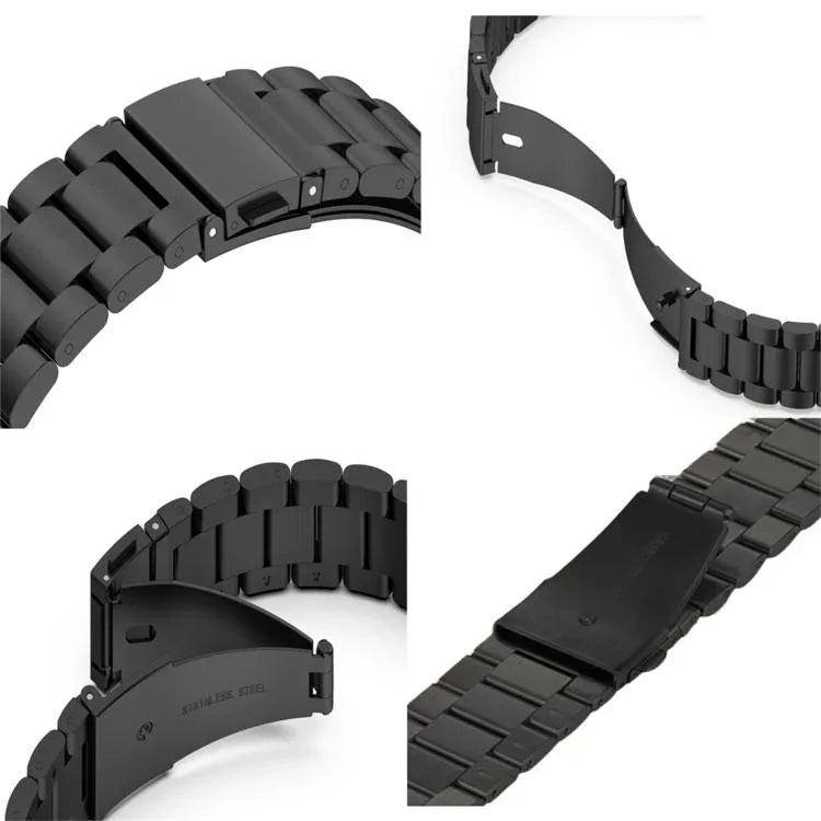 xDfind三珠折疊扣不鏽鋼錶帶，適用於Apple Watch 46mm / 49mm / 45mm / 44mm，適用於Apple Watch 42mm / 41mm / 40mm / 38mm