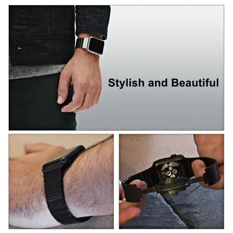 xDfind單珠不鏽鋼錶帶，適用於Apple Watch 46mm / 49mm / 45mm / 44mm，適用於Apple Watch 42mm / 41mm / 40mm / 38mm