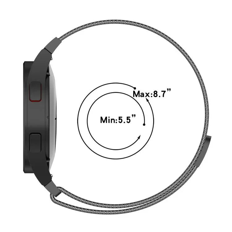 xDfind 米蘭磁吸快拆不鏽鋼錶帶，適用 Samsung Galaxy Watch7 / FE / 6 / 5 / 4