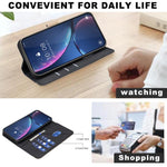 拼色鏤空花紋 RFID 皮革手機殼，適用於 iPhone XS Max、iPhone 6 Plus / 7 Plus / 8 Plus、iPhone 6 / 7 / 8