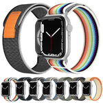 xDfind 雙段環尼龍錶帶，適用於 Apple Watch 46mm / 49mm / 45mm / 44mm，適用於 Apple Watch 42mm / 41mm / 40mm / 38mm