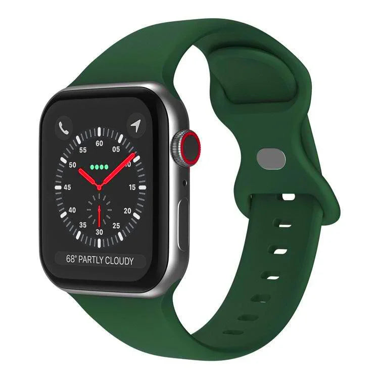xDfind 蝴蝶扣矽膠錶帶，適用於 Apple Watch 46mm / 49mm / 45mm / 44mm，適用於 Apple Watch 42mm / 41mm / 40mm / 38mm