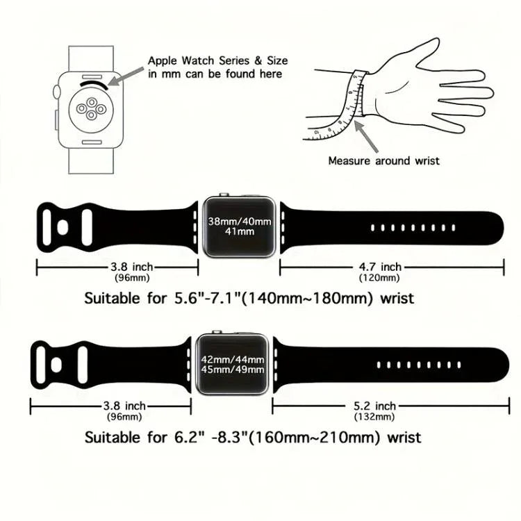xDfind 蝴蝶扣矽膠錶帶，適用於 Apple Watch 46mm / 49mm / 45mm / 44mm，適用於 Apple Watch 42mm / 41mm / 40mm / 38mm