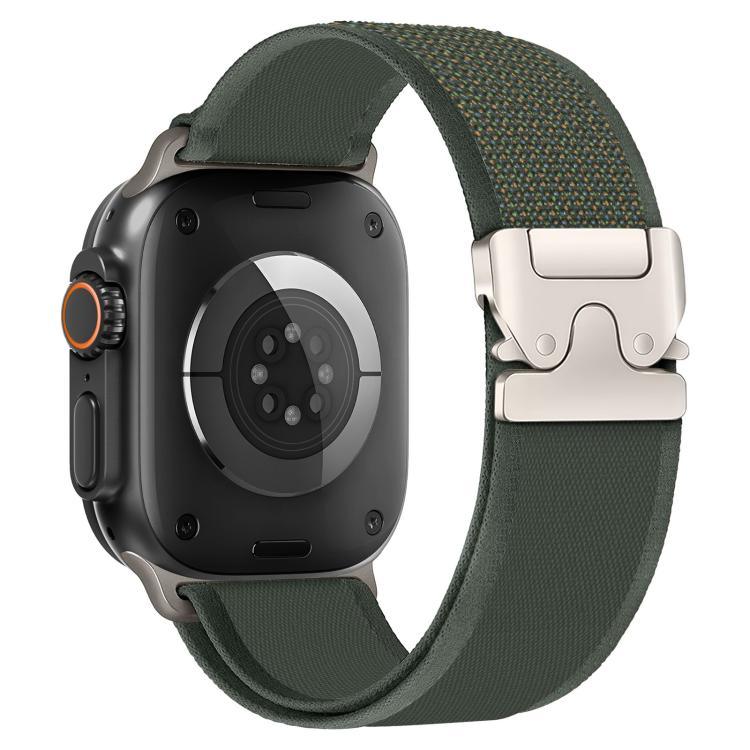 xDfind 鈦合金扣按鈕環尼龍錶帶，適用於 Apple Watch 46mm / 49mm / 45mm / 44mm，適用於 Apple Watch 42mm / 41mm / 40mm / 38mm
