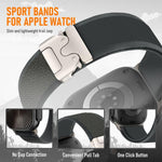 xDfind 鈦合金扣按鈕環尼龍錶帶，適用於 Apple Watch 46mm / 49mm / 45mm / 44mm，適用於 Apple Watch 42mm / 41mm / 40mm / 38mm