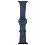 xDfind 圓扣皮革錶帶，適用於 Apple Watch 46mm / 49mm / 45mm / 44mm，適用於 Apple Watch 42mm / 41mm / 40mm / 38mm