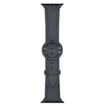 xDfind 圓扣皮革錶帶，適用於 Apple Watch 46mm / 49mm / 45mm / 44mm，適用於 Apple Watch 42mm / 41mm / 40mm / 38mm