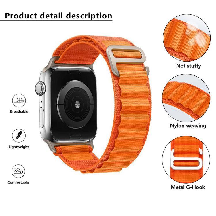 xDfind Aline 尼龍環錶帶，適用於 Apple Watch 46mm / 49mm / 45mm / 44mm，適用於 Apple Watch 42mm / 41mm / 40mm / 38mm