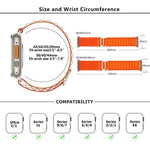 xDfind Aline 尼龍環錶帶，適用於 Apple Watch 46mm / 49mm / 45mm / 44mm，適用於 Apple Watch 42mm / 41mm / 40mm / 38mm