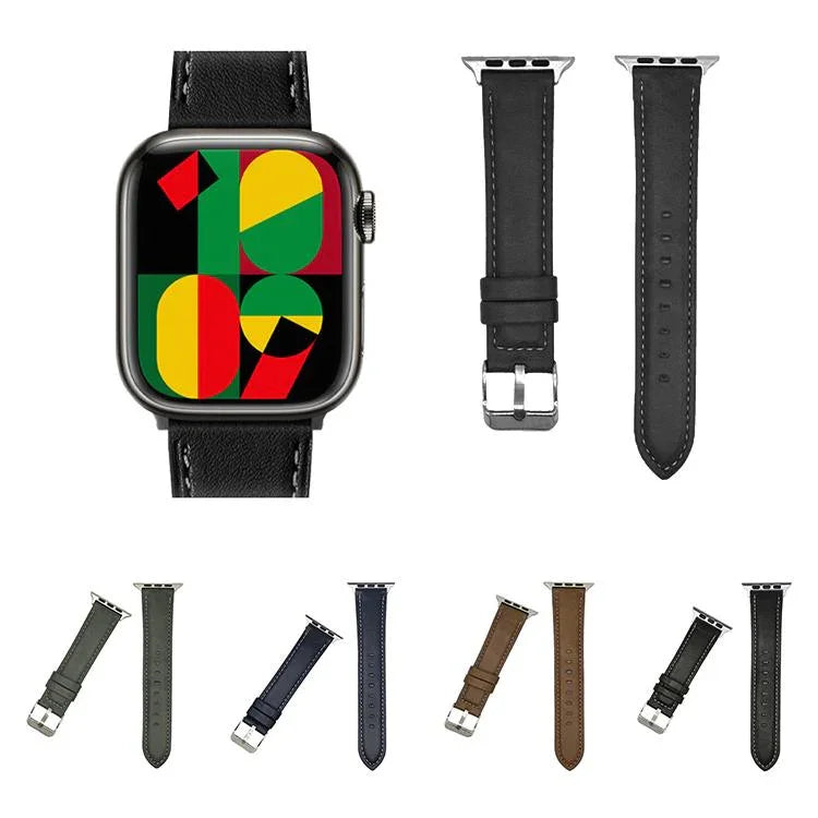 xDfind 狂野馬紋理皮革錶帶，適用於 Apple Watch 46mm / 49mm / 45mm / 44mm，適用於 Apple Watch 42mm / 41mm / 40mm / 38mm
