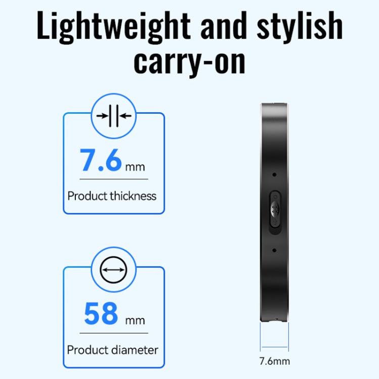 JNN A6 便攜智能AI磁性錄音筆 支援APP控制，8GB、16GB、32GB、64GB、128GB