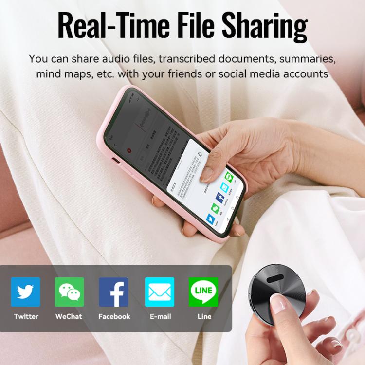 JNN A6 便攜智能AI磁性錄音筆 支援APP控制，8GB、16GB、32GB、64GB、128GB