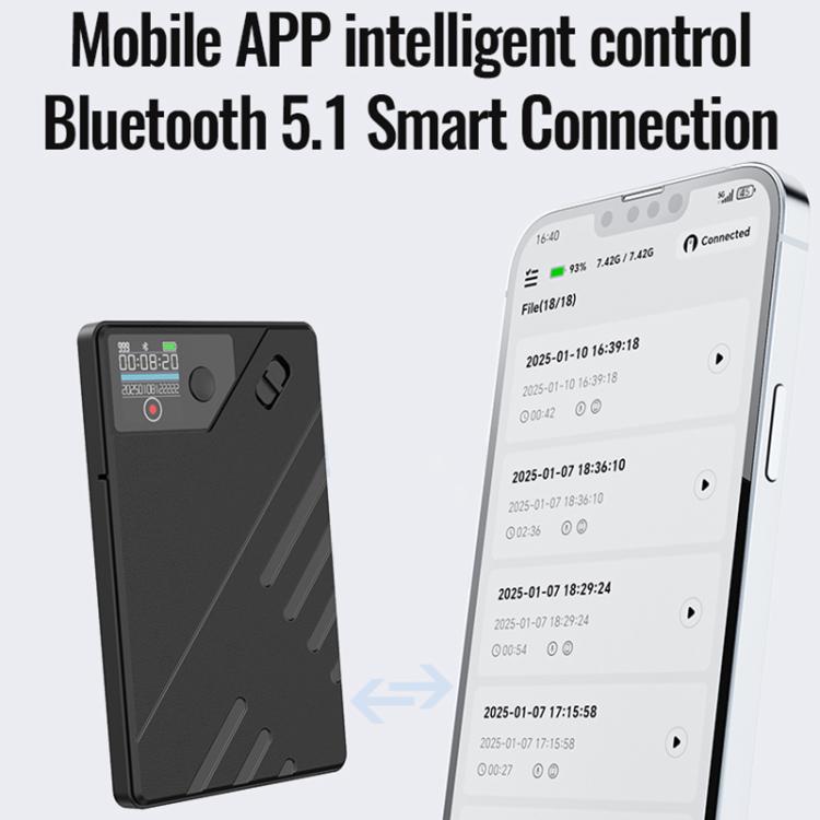 JNN A5 OLED顯示智能AI磁性錄音筆 支援APP控制，8GB、16GB、32GB、64GB、128GB