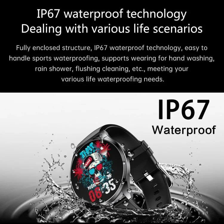 H77 1.43 吋 AMOLED 螢幕健康與健身智慧手錶，IP67 防水，支援藍牙通話