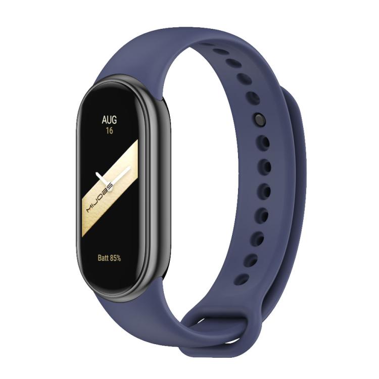 xDfind Metal Buckle Solid Color Silicone Watch Band, For Xiaomi Smart Band 10 / 9 / 8