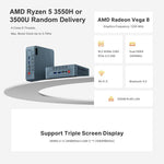 GXMO GN7 Windows 11 迷你電腦，AMD Ryzen 5 3550H 四核心處理器，16GB+512GB