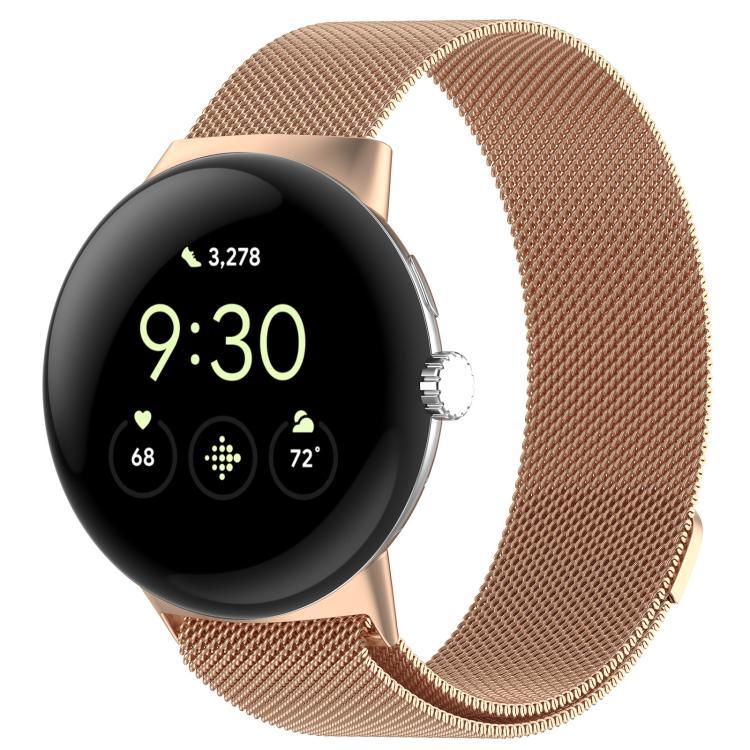 xDfind 米蘭尼斯金屬磁吸錶帶，適用於 Google Pixel Watch 4 / Watch 3 45mm，適用於 Google Pixel Watch 4 / 3 / 2 / 1 41mm