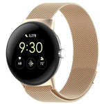 xDfind 米蘭尼斯金屬磁吸錶帶，適用於 Google Pixel Watch 4 / Watch 3 45mm，適用於 Google Pixel Watch 4 / 3 / 2 / 1 41mm