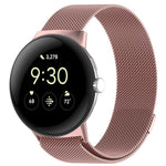 xDfind 米蘭尼斯金屬磁吸錶帶，適用於 Google Pixel Watch 4 / Watch 3 45mm，適用於 Google Pixel Watch 4 / 3 / 2 / 1 41mm