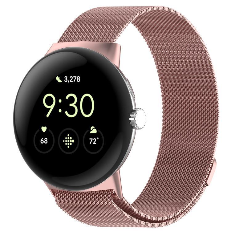 xDfind 米蘭尼斯金屬磁吸錶帶，適用於 Google Pixel Watch 4 / Watch 3 45mm，適用於 Google Pixel Watch 4 / 3 / 2 / 1 41mm