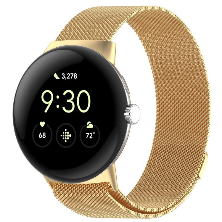xDfind 米蘭尼斯金屬磁吸錶帶，適用於 Google Pixel Watch 4 / Watch 3 45mm，適用於 Google Pixel Watch 4 / 3 / 2 / 1 41mm