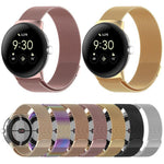 xDfind 米蘭尼斯金屬磁吸錶帶，適用於 Google Pixel Watch 4 / Watch 3 45mm，適用於 Google Pixel Watch 4 / 3 / 2 / 1 41mm