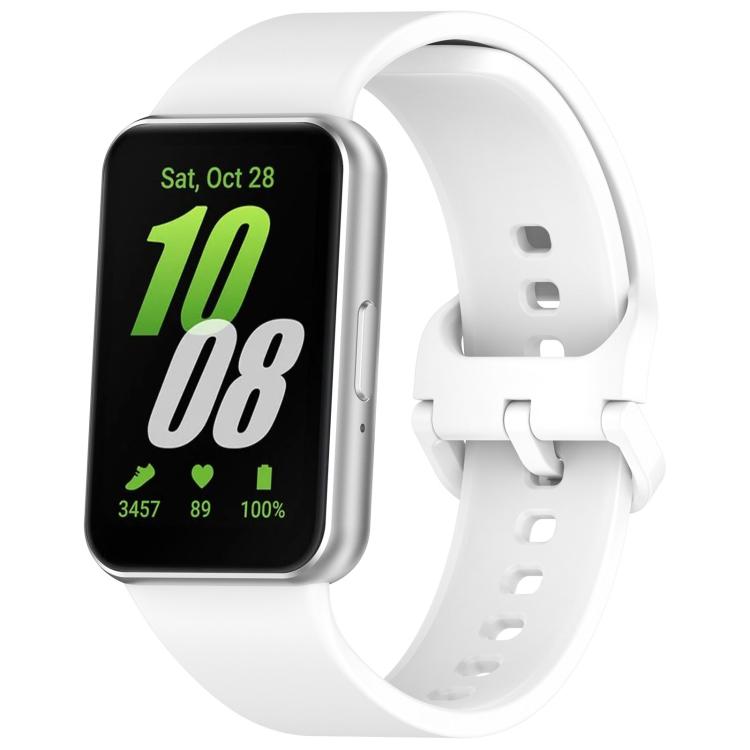 xDfind 純色彩色扣矽膠錶帶，適用於 Samsung Galaxy Fit3 SM-R390