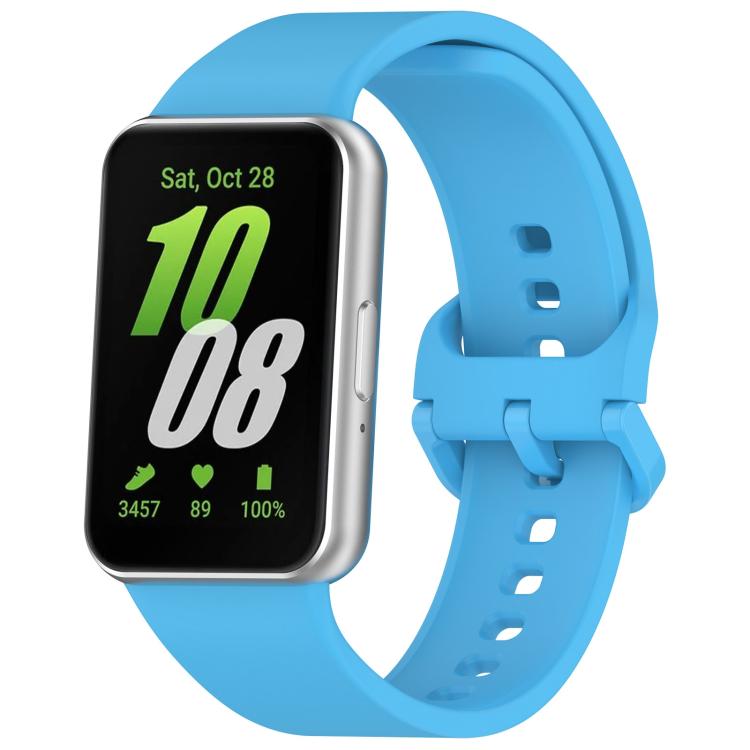 xDfind 純色彩色扣矽膠錶帶，適用於 Samsung Galaxy Fit3 SM-R390