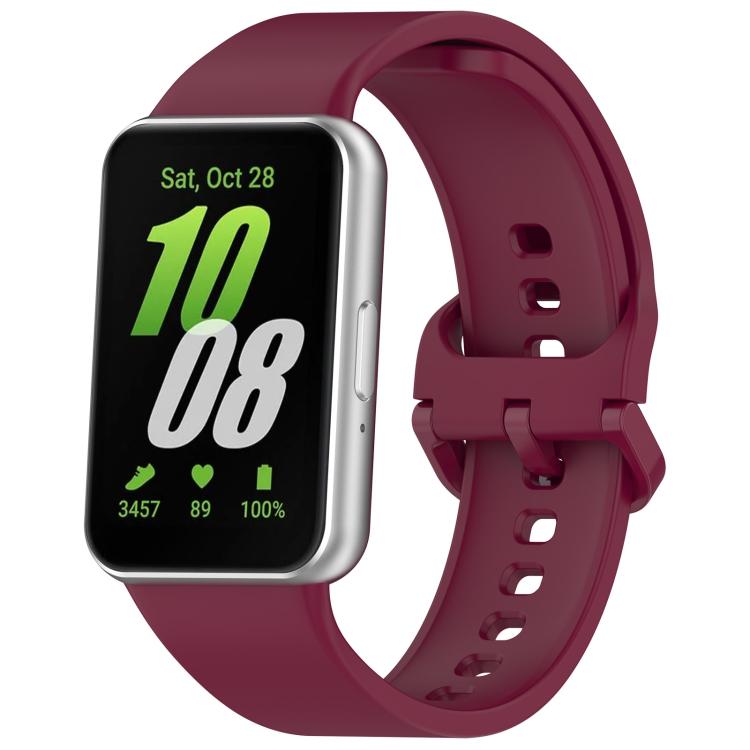 xDfind 純色彩色扣矽膠錶帶，適用於 Samsung Galaxy Fit3 SM-R390