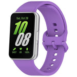 xDfind 純色彩色扣矽膠錶帶，適用於 Samsung Galaxy Fit3 SM-R390