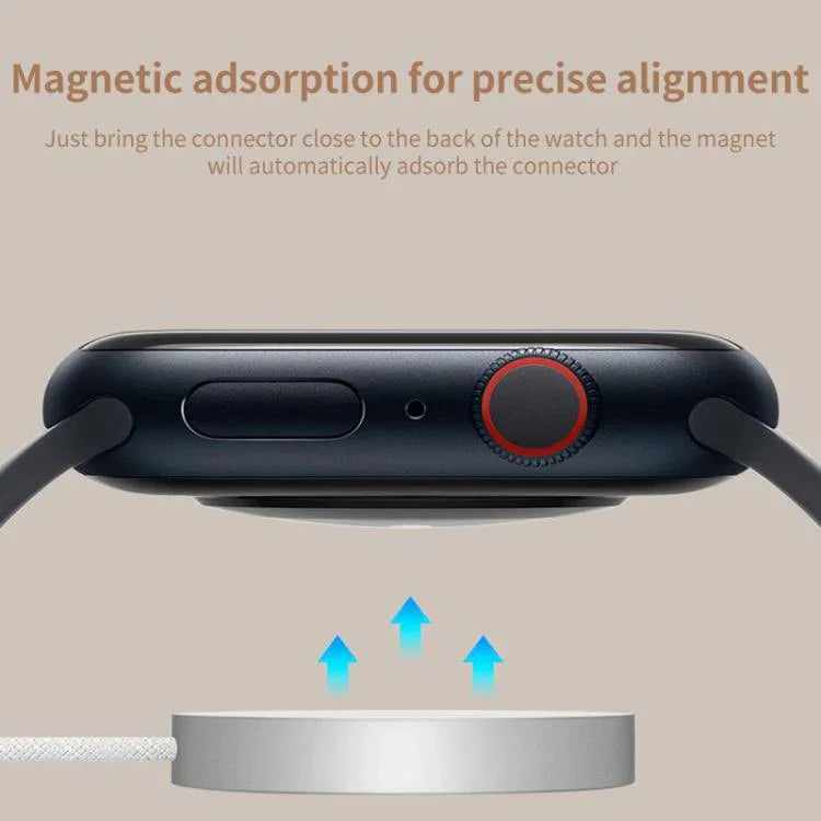 適用於 Apple Watch 系列 xDfind 鋁合金外殼磁吸無線充電器，Type-C，USB-A