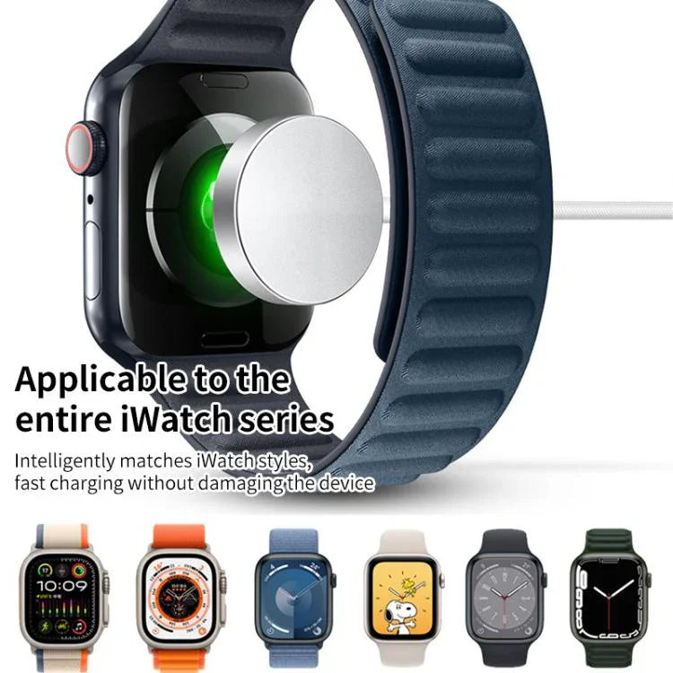 適用於 Apple Watch 系列 xDfind 鋁合金外殼磁吸無線充電器，Type-C，USB-A