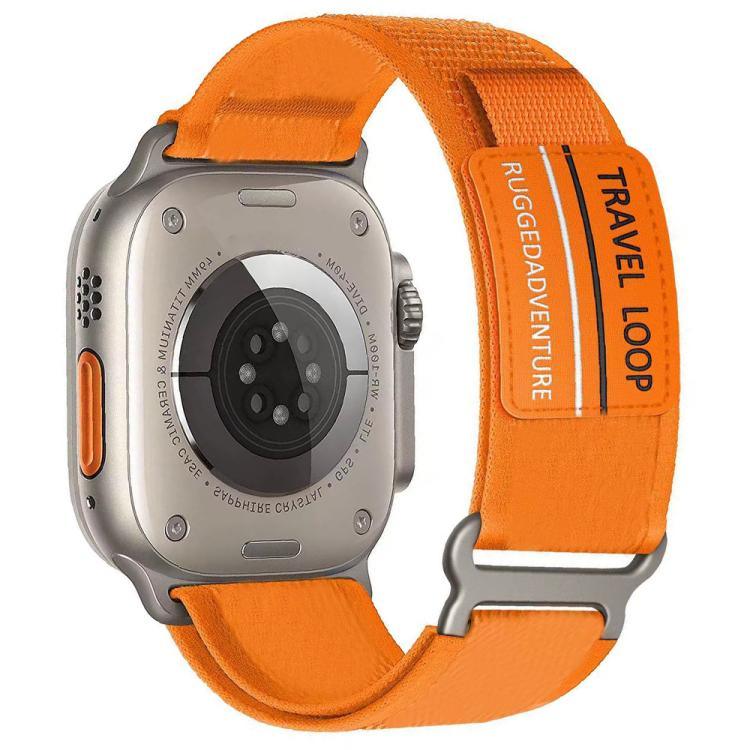 xDfind 雙節金屬扣環尼龍編織錶帶，適用於 Apple Watch 46mm / 49mm / 45mm / 44mm，適用於 Apple Watch 42mm / 41mm / 40mm / 38mm