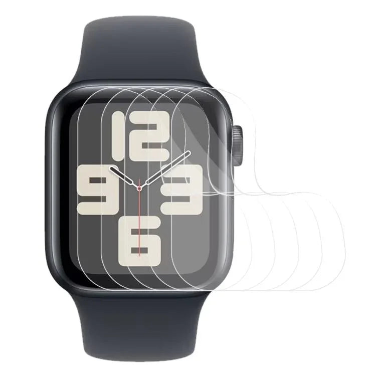 5片裝 xDfind 軟性水凝膜全覆蓋前置保護貼，適用於 Apple Watch 系列 6&SE&5&4 44mm，適用於 Apple Watch 系列 6&SE&5&4 40mm，適用於 Apple Watch 系列 11 / 10 46mm，適用於 Apple Watch Ultra 3 / 2 / 1 49mm，適用於 Apple Watch 系列 9 / 8 / 7 45mm