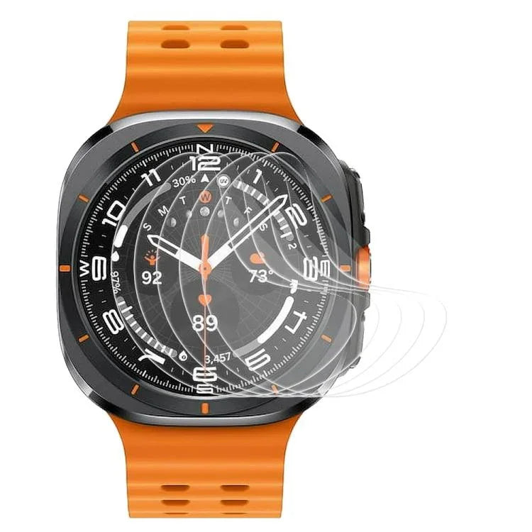 5片裝 xDfind 軟性水凝膠全覆蓋前保護貼，適用於 Samsung Galaxy Watch Ultra / Ultra 2025，適用於 Samsung Galaxy Watch8 Classic 46mm，適用於 Samsung Galaxy Watch8 44mm，適用於 Samsung Galaxy Watch8 40mm，適用於 Samsung Galaxy Watch7 44mm