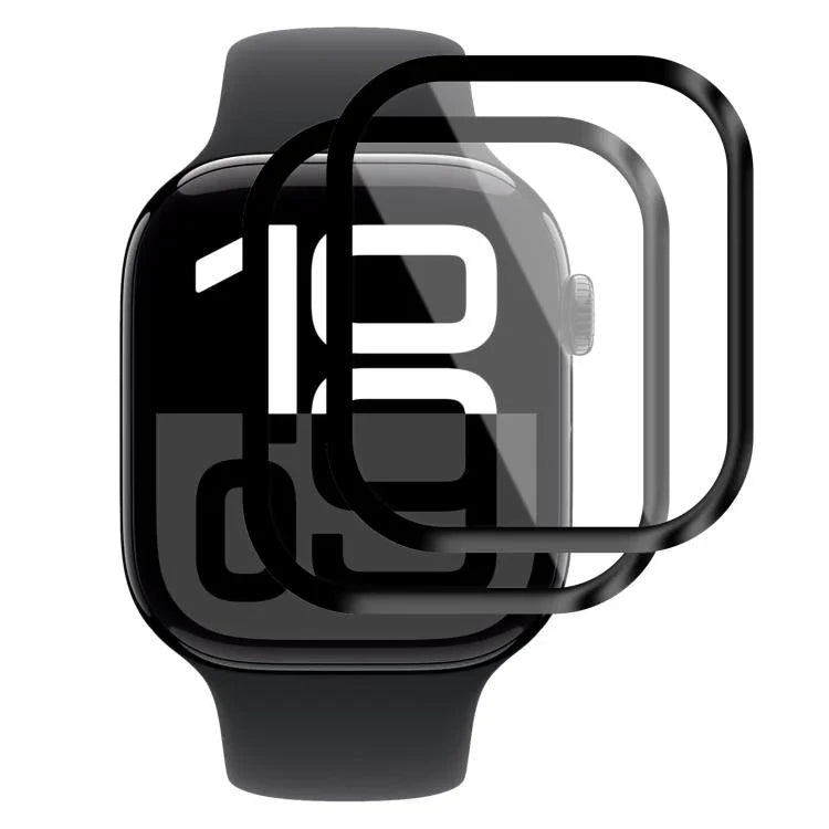 2片裝 xDfind 曲面 3D 複合材質軟膜螢幕保護貼，適用於 Apple Watch 系列 6&SE&5&4 44mm，適用於 Apple Watch 系列 6&SE&5&4 40mm，適用於 Apple Watch 系列 11 / 10 46mm，適用於 Apple Watch Ultra 3 / 2 / 1 49mm