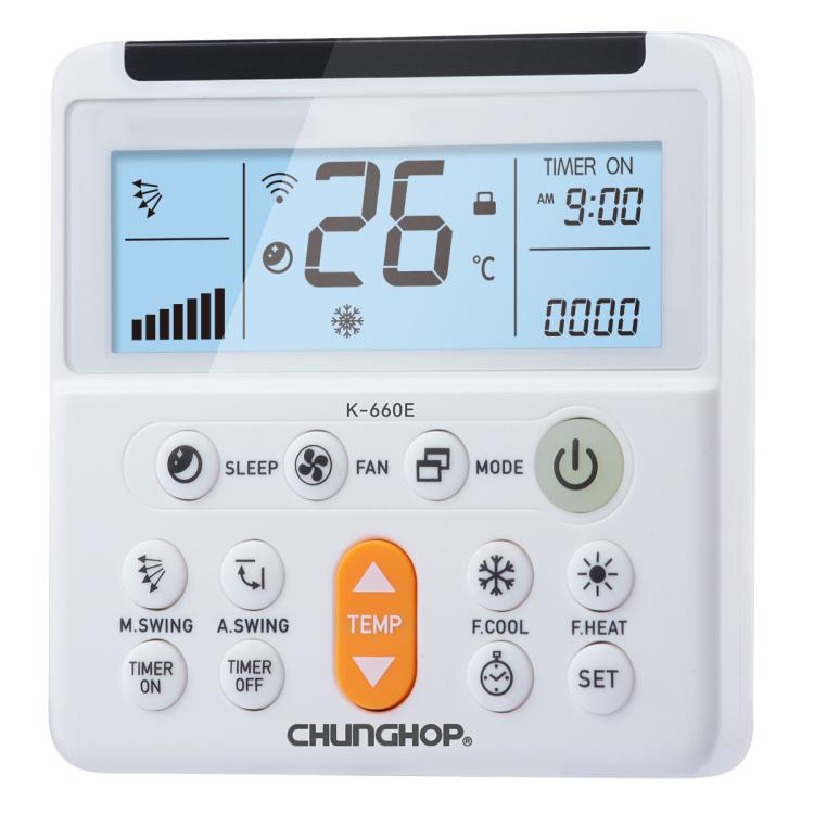 CHUNGHOP K-660E 通用冷氣遙控器，K-660E