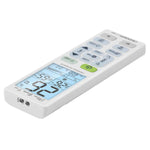 CHUNGHOP K-3302E 通用空調遙控器，帶手電筒和 LCD 背光，K-3302E