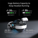 BOBOVR E3 Pro 適用於 Meta Quest 3S / 3 VR 頭帶，附 B100 電池，E3 Pro
