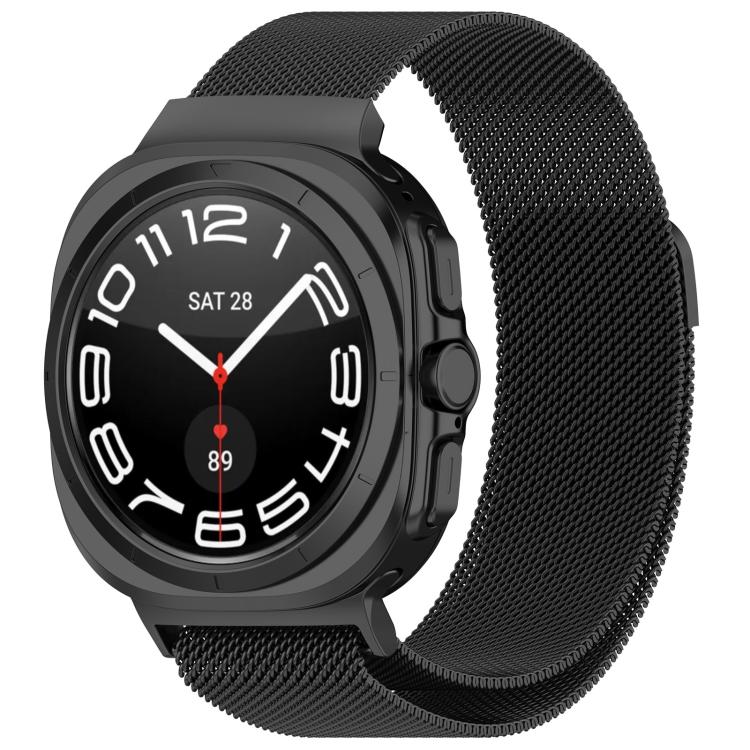 xDfind 米蘭磁吸不鏽鋼錶帶，適用於 Samsung Galaxy Watch Ultra 47mm / Ultra 2025