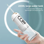 FY-B302 智能口腔牙齒沖洗器 便攜式可伸縮電動水牙線器，200ml 水箱，FY-B302