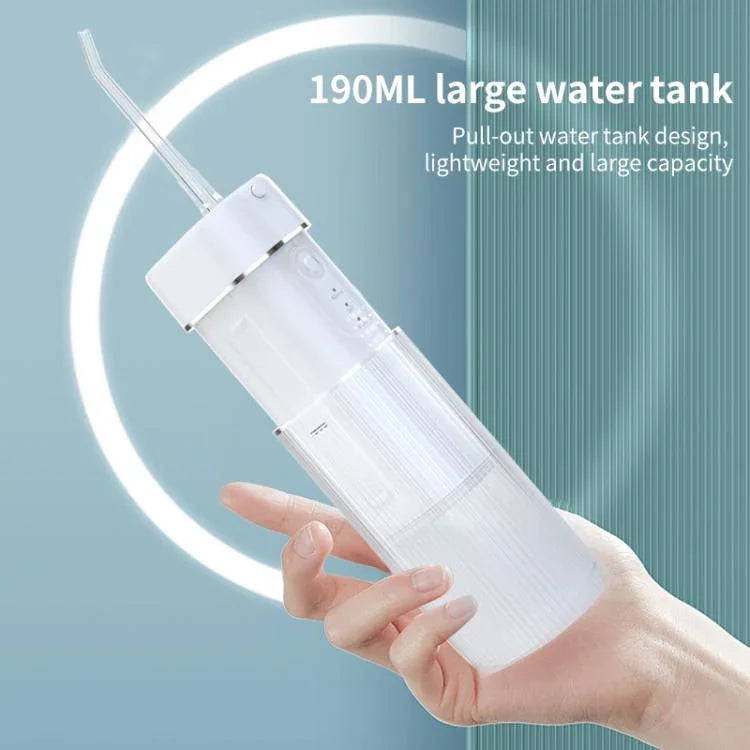 WF-B309 可伸縮電動水牙線器 便攜式口腔沖洗器，190ml 水箱，WF-B309