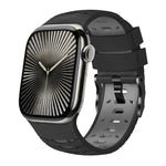 梯形雙色矽膠錶帶，適用於 Apple Watch 46mm / 49mm / 45mm / 44mm