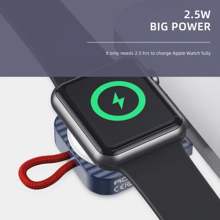ROCK W26 便攜磁吸無線充電器，適用 Apple Watch Type-C 介面，W26 Type-C 介面
