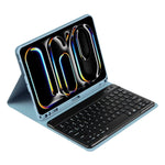 彩色背光藍牙鍵盤皮革平板保護套，適用於 iPad Air 11 2024 / Air 11 2025，適用於 iPad Air 5 / Air 4 10.9
