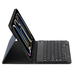 彩色背光藍牙鍵盤皮革平板保護套，適用於 iPad Air 11 2024 / Air 11 2025，適用於 iPad Air 5 / Air 4 10.9