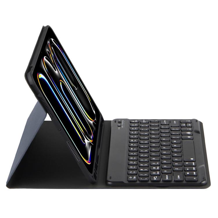 彩色背光藍牙鍵盤皮革平板保護套，適用於 iPad Air 11 2024 / Air 11 2025，適用於 iPad Air 5 / Air 4 10.9